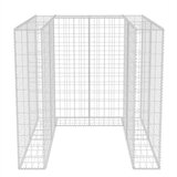 vidaXL gabion enojna ograda za koš za smeti jeklo 110x100x120 cm | Shoptok.si