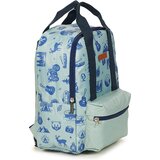 CARAMEL & CIE Nahrbtniki SMALL BACKPACK BLUE WILD TRIP Modra | Shoptok.si