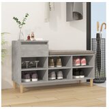  Omarica za čevlje betonsko siva 102x36x60 cm inženirski les | Shoptok.si