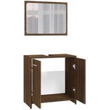  Set kupaonskog namještaja smeđa boja hrasta konstruirano drvo | shoptok.hr