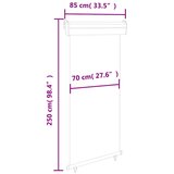 Balkonska bočna tenda 85 x 250 cm siva | shoptok.hr