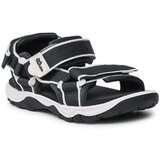 Jack Wolfskin Sandale za dečake Seven Seas 3, Crno-bele Cene