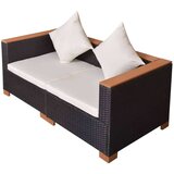  Sofa od poliratana crna | shoptok.hr