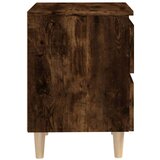 Noćni ormarići s nogama 2 kom boja dimljenog hrasta 40x35x50 cm | shoptok.hr
