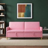 SOFA s pohranom Ružičasta 192 x 78 x 87 cm Poliester | Shoptok.si