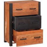 Ormarić Komoda 3 pcs Smeđa 55 x 30 x 75 cm Čvrsto drvo akacije | shoptok.hr
