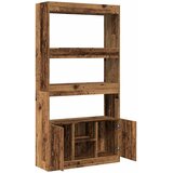  Visoka komoda boja staro drvo 92x33x180 cm konstruirano drvo | shoptok.hr