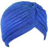 IZMAEL Svetleča Turbanova Kapa - Temno Modra Cene