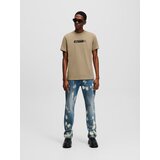 Karl Lagerfeld jeans Majica taupe siva / crna | shoptok.hr