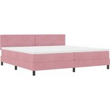  s opruga kutije s madracem Ružičasta 200 x 200 cm Baršun | shoptok.hr