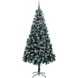 vidaXL Umjetno božićno drvce Zelena 240 cm PVC i Čelik i Plastika | shoptok.hr