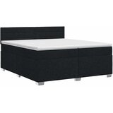  Boxspring krevet s madracem Crna 200 x 200 cm Tkanina - Crna 200 x 200 cm Dizajn linija | shoptok.hr