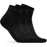 muške čarape CORE DRY MID 3/1 crne