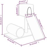  Penjalica za mačke sa stupom za grebanje svjetlosiva 59 cm | shoptok.hr