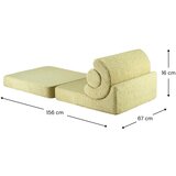 Wigiwama Zelen otroški fotelj iz tkanine bouclé Flipster – | Shoptok.si