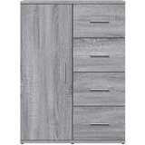 vidaXL Komoda siva sonoma 59x39x80 cm inženirski les | Shoptok.si