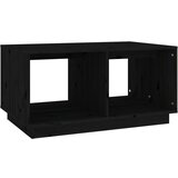 Maison Chic Klubska mizica - kavna mizica - Nizka mizica črna 80×50×40 cm trdna borovina, (21755334) | Shoptok.si