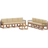  Set vanjskih sofa 9 kom. Prirodna i bež | shoptok.hr