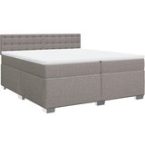  The Living Store Box spring postelja z vzmetnico taupe 200x200 cm blago - Box Spring Postelja, (21497090) | Shoptok.si