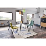 XORA stol, kovina, tekstil črna, svetlo siva | Shoptok.si