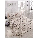 set navlaka za poplun za francuski krevet, 65% pamuk, 35% poliester (navlaka), 100% vlakna (punjenje), 200 x 220 cm, krem