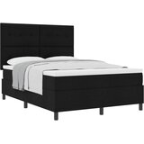  Krevet s opruga kutije s madracem Crna 140 x 200 cm tkanina | shoptok.hr
