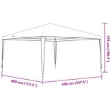  Profesionalni šator za zabave 4 x 4 m zeleni 90 g/m² | shoptok.hr