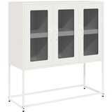 vidaXL Komoda ružičasta 100,5x39x107 cm hladno valjani čelik | shoptok.hr