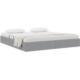 vidaXL postelja s shranjevanjem svetlo siva 180 x 200 cm blago, (5000123246) | Shoptok.si