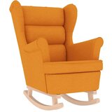  Stolica za ljuljanje 74x90x102 cm tamnožuta od tkanine | shoptok.hr