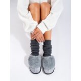 SHELOVET Women's gray comfortable slippers Cene