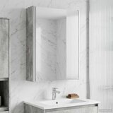  Kupaonski ormar s ogledalom Betonski sivi 33 x 11,5 x 50 cm | shoptok.hr