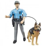 Bruder Igračka figura policajca sa psom Plava | Eponuda.ba