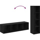 vidaXL Set TV komoda 4 pcs Crna 37 x 37 x 142.5 cm Konstruirano drvo | shoptok.hr