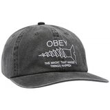 Obey Kape s šiltom Pigment things happen strapbk Črna | Shoptok.si