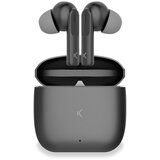 Ksix bežične slušalice Meteor, Metalno kućište, ENC, 4+28 h autonomija, sive | shoptok.hr