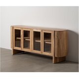 Ixia Vitrina iz masivne akacije v naravni barvi 180x80x40 cm Creel – | Shoptok.si
