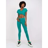 BASIC Feel Good Leggings-AP-LG-A-002-dark green | Shoptok.si