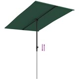  Vrtni suncobran s aluminijskim stupom 2 x 1,5 m zeleni | Eponuda.com