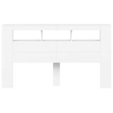  LED uzglavlje bijelo 180x18,5x103,5 cm konstruirano drvo | Eponuda.com