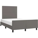  Posteljni okvir z vzglavjem siva 120x200 cm umetno usnje, (20905324) | Shoptok.si