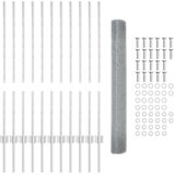 vidaXL Set ograde od kokošje žice Set od 2 Pocinčani čelik 25 x 1 m | shoptok.hr