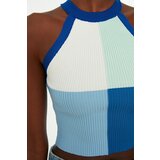 Trendyol Blue Color Block Knitwear Blouse | ePonuda.com