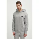 Reebok Classic Bombažen pulover Basketball moški, siva barva, s kapuco, 100075499