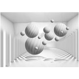  Tapeta - Balls in White 100x70 | shoptok.hr