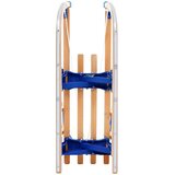 vidaXL Sklopive sanjke s naslonom drvene 119 cm | shoptok.hr