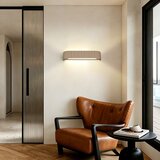 Brilagi LED prigušiva zidna svetiljka FALCON MODERN LED/14W/230V 40 cm bež + daljinski upravljač | Eponuda.com