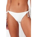 Trendyol White Tie-Up Textured Regular Bikini Bottom | Eponuda.ba