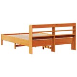  Okvir kreveta bez madraca voštano smeđi 135x190 cm od borovine | shoptok.hr