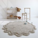 Nattiot Bež pralna ročno tkana bombažna okrogla preproga ø 110 cm Sweet April Lin – | Shoptok.si